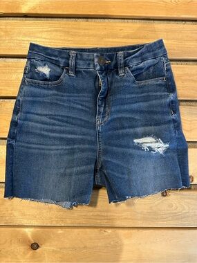 American eagle curvy hi rise cut off jean shorts size 0